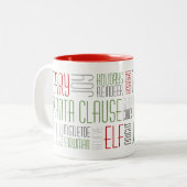 クリスマスワーズマグ – Holidayzfordayz ツートーンマグカップ (正面左)