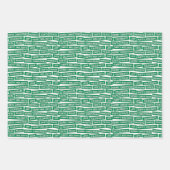 クリスマスワーズレッドグリーンブルー紙シート ラッピングペーパーシート (正面2)