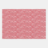 クリスマスワーズレッドラッピング紙シート ラッピングペーパーシート (正面2)