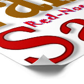 クリスマスワードアート™ポスター ポスター (角)