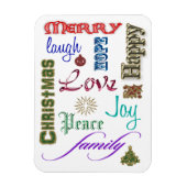 クリスマスワードアート マグネット (縦)