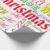 クリスマスワードアート ラッピングペーパー (角)