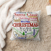 クリスマスワードアート – MoJo Pillows クッション (ブランケット)