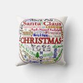 クリスマスワードアート – MoJo Pillows クッション (裏面)