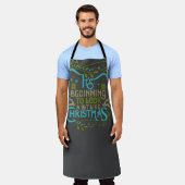 クリスマスワードアーモダントのように エプロン (着用した状態)