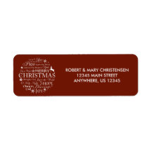 クリスマスワードタイポグラフィ円