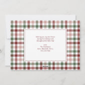 クリスマスワードホリデーフォトカード シーズンカード (裏面)