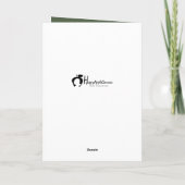 クリスマスワードホリデー挨拶カード カード (裏面)