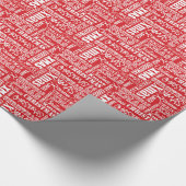 クリスマスワードラッピング紙(2) ラッピングペーパー (角)