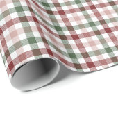 クリスマスワードラップ用プレイド紙 ラッピングペーパー (ロールコーナー)