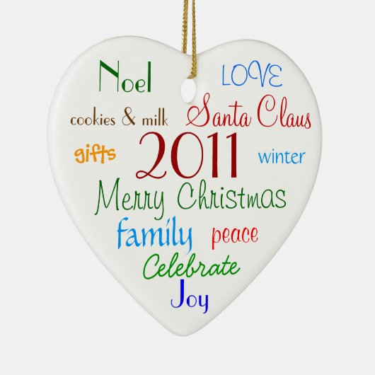 クリスマスワーパーソナライズされたズオーナメント セラミックオーナメント (右)