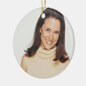 クリスマスワールド最高のの姉妹定義写真 セラミックオーナメント (左)