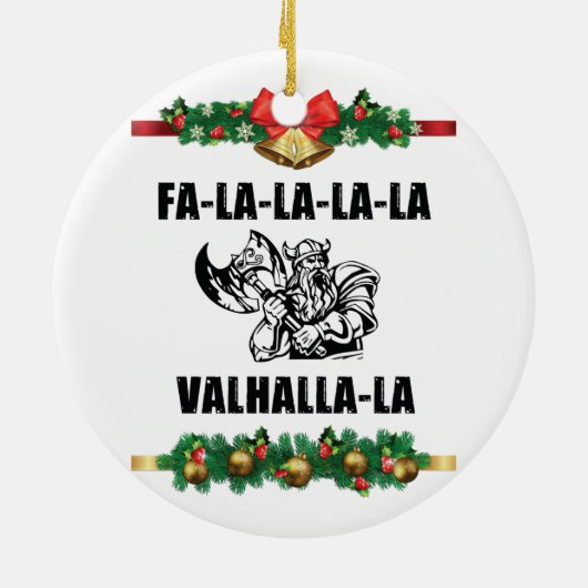 クリスマスヴァルハラ装飾用クッション セラミックオーナメント (裏面)
