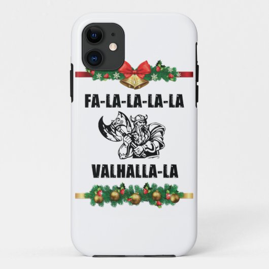 クリスマスヴァルハラ装飾用クッション Case-Mate iPhoneケース (裏面)