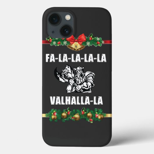 クリスマスヴァルハラTシャツ Case-Mate iPhoneケース (裏面)