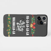 クリスマスヴァルハラTシャツ iPhoneケース (裏面横)