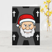 クリスマスヴァンパイレサンタクロース カード (黄色い花)