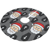 クリスマスヴァンパイレサンタクロース ブラッシュドポリエステルツリースカート (アングル)