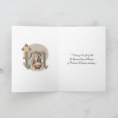 クリスマスヴァージンメアリベビーイエズス宗教的カード カード (内部)