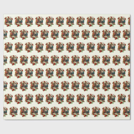 クリスマスヴァージンメアリーベビーイエズジョセフ出生 ラッピングペーパー (フラット)