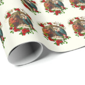 クリスマスヴァージンメアリーベビーイエズジョセフ出生 ラッピングペーパー (ロールコーナー)