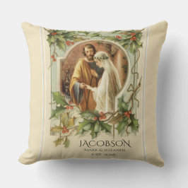 クリスマスヴァージンメアリー・セント・ジョセフ結婚ズ クッション