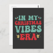 クリスマスヴィベ時代のGroovy Santaおもしろいギフトで ポストカード (正面/裏面)