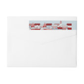 クリスマスヴィレッジホリデーラップアラウンド住所 シール ラップアラウンドラベル (裏面)