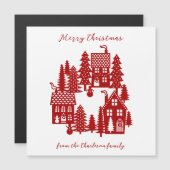 クリスマスヴィレッジ赤と白 (正面/裏面)