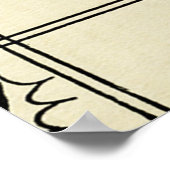 クリスマスヴィンテージのポスター ポスター (角)