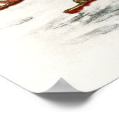 クリスマスヴィンテージのポスター ポスター (角)