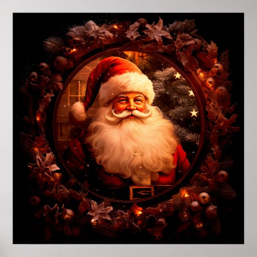 クリスマスヴィンテージのポスター ポスター (正面)