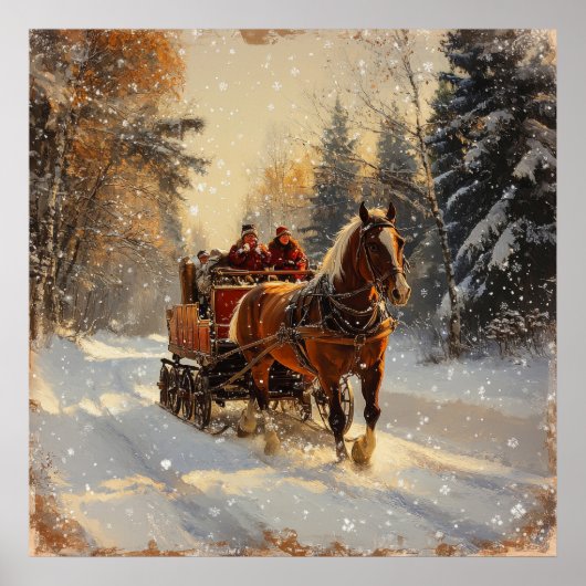 クリスマスヴィンテージのポスター ポスター (正面)