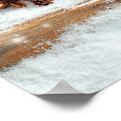 クリスマスヴィンテージのポスター ポスター (角)