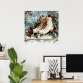 クリスマスヴィンテージのポスター ポスター (ホームオフィス)