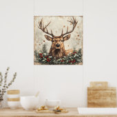 クリスマスヴィンテージのポスター ポスター (キッチン)