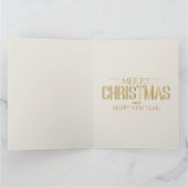 クリスマスヴィンテージの女性と子供ウィンドウショッピング カード (内部)