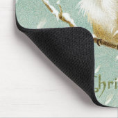 クリスマスヴィンテージの鳥レトメリーロ マウスパッド (コーナー)