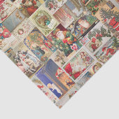 クリスマスヴィンテージはがきサンタホリデーパターン 薄葉紙 (詳細)