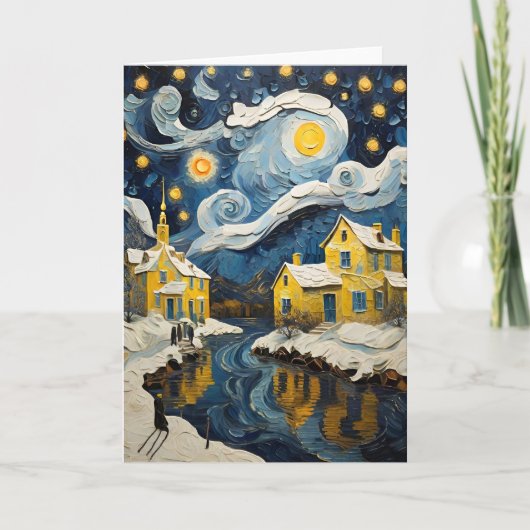 クリスマスヴィンテージアインスパイアートバイヴァンゴッホ シーズンカード (正面)