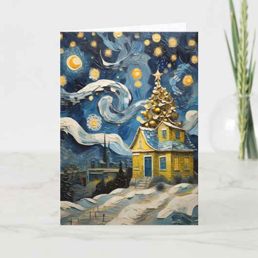 クリスマスヴィンテージアインスパイアートバイヴァンゴッホ シーズンカード (正面)