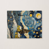 クリスマスヴィンテージアインスパイアートバイヴァンゴッホ ジグソーパズル (横)