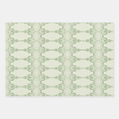 クリスマスヴィンテージアンティーク要素 ラッピングペーパーシート (正面3)