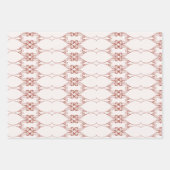 クリスマスヴィンテージアンティーク要素 ラッピングペーパーシート (正面)