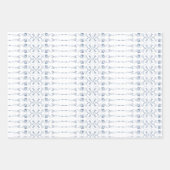 クリスマスヴィンテージアンティーク要素 ラッピングペーパーシート (正面3)