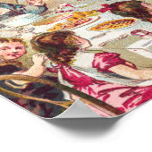 クリスマスヴィンテージアートの休日 ポスター (角)