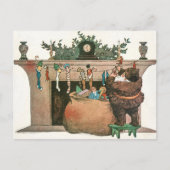 クリスマスヴィンテージアート シーズンポストカード (正面)