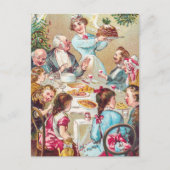 クリスマスヴィンテージアート シーズンポストカード (正面)