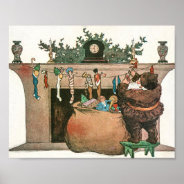 クリスマスヴィンテージアート ポスター