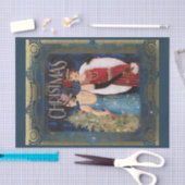 クリスマスヴィンテージアールデコ 薄葉紙 (クラフト)